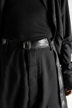 Load image into Gallery viewer, PAL OFFNER EASY LONG BELT / CALF LEATHER (BLACK)
