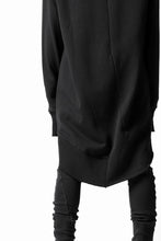 画像をギャラリービューアに読み込む, thomkrom BRUSHED BACK LONG HOODIE / FRENCH-TERRY (BLACK)