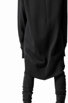 画像をギャラリービューアに読み込む, thomkrom BRUSHED BACK LONG HOODIE / FRENCH-TERRY (BLACK)