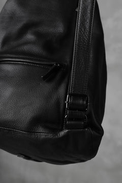 画像をギャラリービューアに読み込む, discord Yohji Yamamoto TUCKED LEATHER BACKPACK (BLACK)