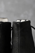 画像をギャラリービューアに読み込む, prtl "one make" Lace Up Boots (JAPAN Cow Reversed Leather / Hand Dyed BLACK)