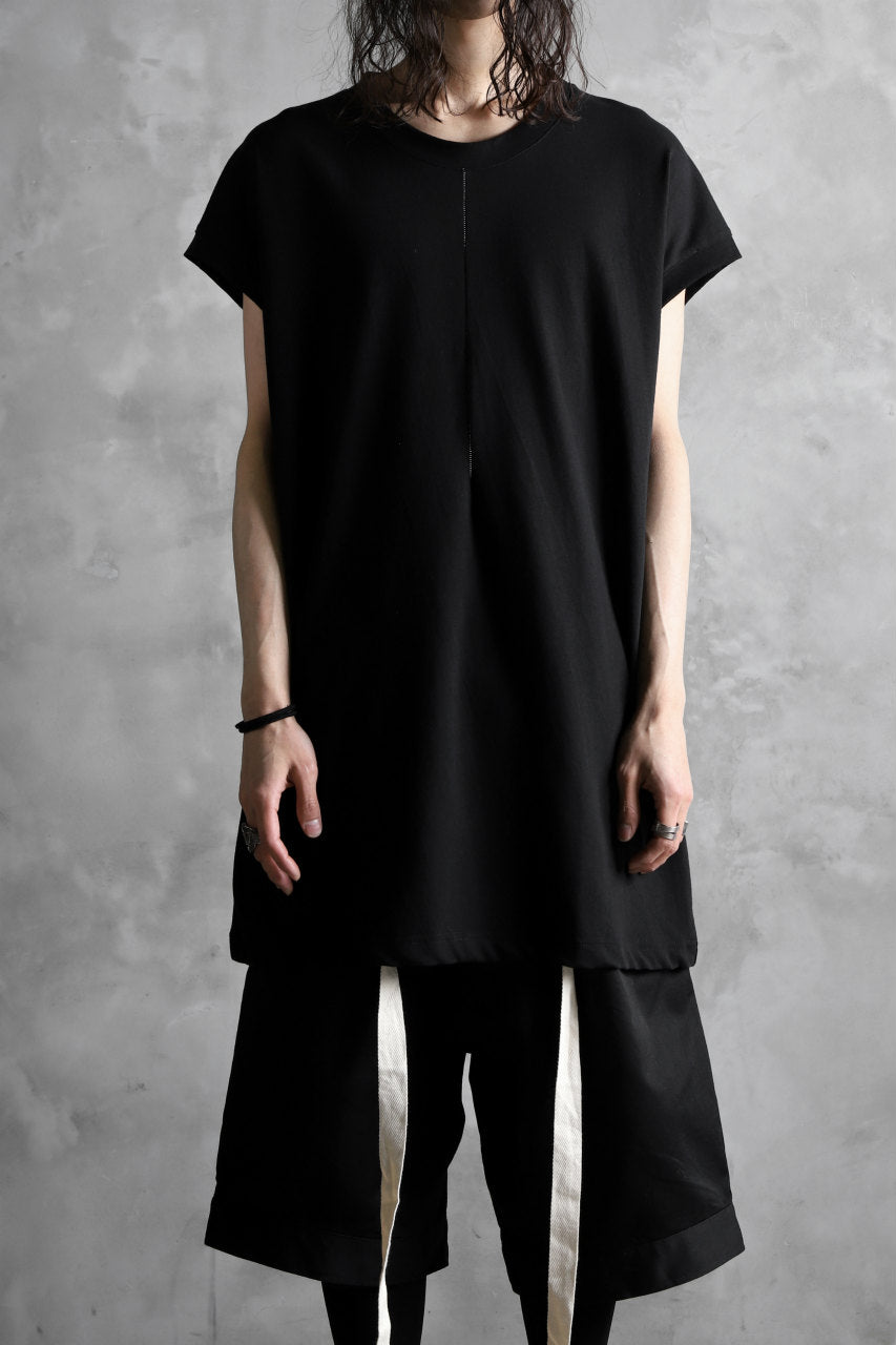 画像をギャラリービューアに読み込む, KLASICA LUNG CAP SLEEVE LONG  CUT & SEWN / DRY TWILL JERSEY (BLACK)