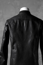 Load image into Gallery viewer, ISAMU KATAYAMA BACKLASH exclusive LEATHER SHIRT / ITALY SHOULDER 0.6mm (BLACK)