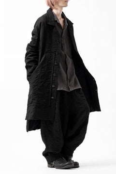 画像をギャラリービューアに読み込む, SOSNOVSKA SQUEEZED STRIPE COAT (BLACK)