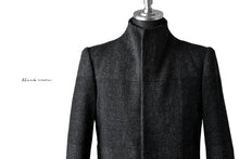 Load image into Gallery viewer, blackcrow standcollar tailorcoat (wool dark check)