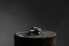 画像をギャラリービューアに読み込む, Holzpuppe exclusive Bone ring with White Quartz