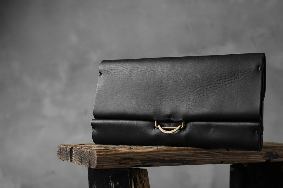 Load image into Gallery viewer, KLASICA LONG WALLET / TEMPESTI OILED COW BENDS LEATHER (BLACK)