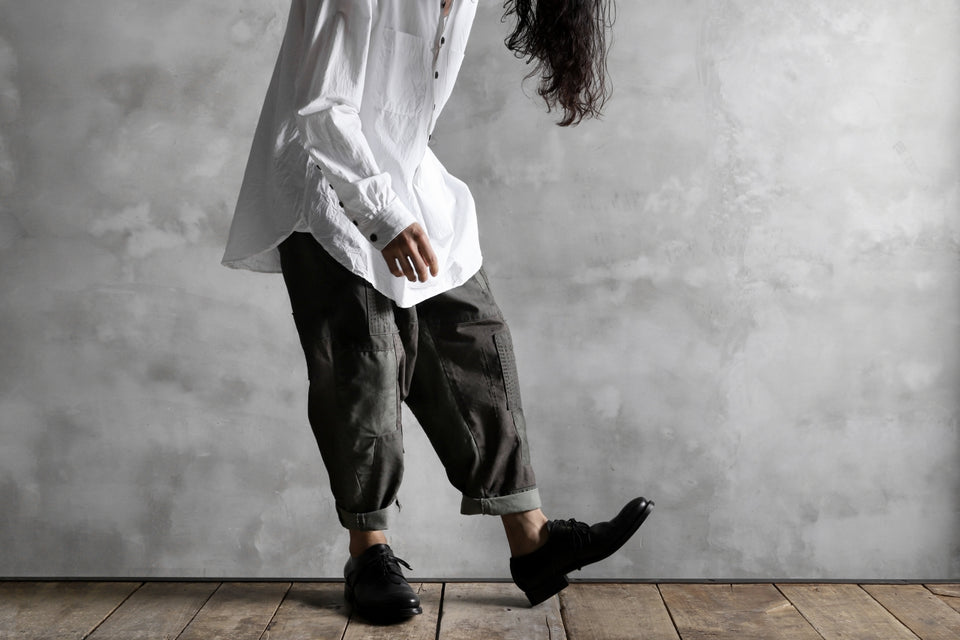 画像をギャラリービューアに読み込む, KLASICA SABRON HALF BUTTON PULLOVER SHIRT / TYPE-WRITER CLOTH (WHITE)