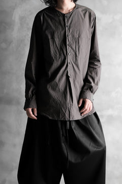 画像をギャラリービューアに読み込む, KLASICA SABRON HALF BUTTON PULLOVER SHIRT / TYPE-WRITER CLOTH (MOSS)
