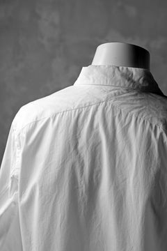 画像をギャラリービューアに読み込む, KLASICA SABRON BUTTON FRY SHIRT / TYPE-WRITER CLOTH (WHITE)