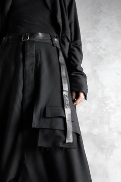 Load image into Gallery viewer, PAL OFFNER EASY LONG BELT / CALF LEATHER (BLACK)