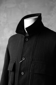 画像をギャラリービューアに読み込む, COLINA BDU JACKET / HAND-SPUN COTTON TWILL (BLACK)
