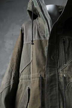 画像をギャラリービューアに読み込む, BACKLASH x LOOM exclusive RECONSTRUCTIVE HOODED JACKET / VINTAGE MILITARY CANVAS