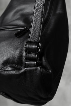 画像をギャラリービューアに読み込む, discord Yohji Yamamoto TUCKED LEATHER BACKPACK (BLACK)