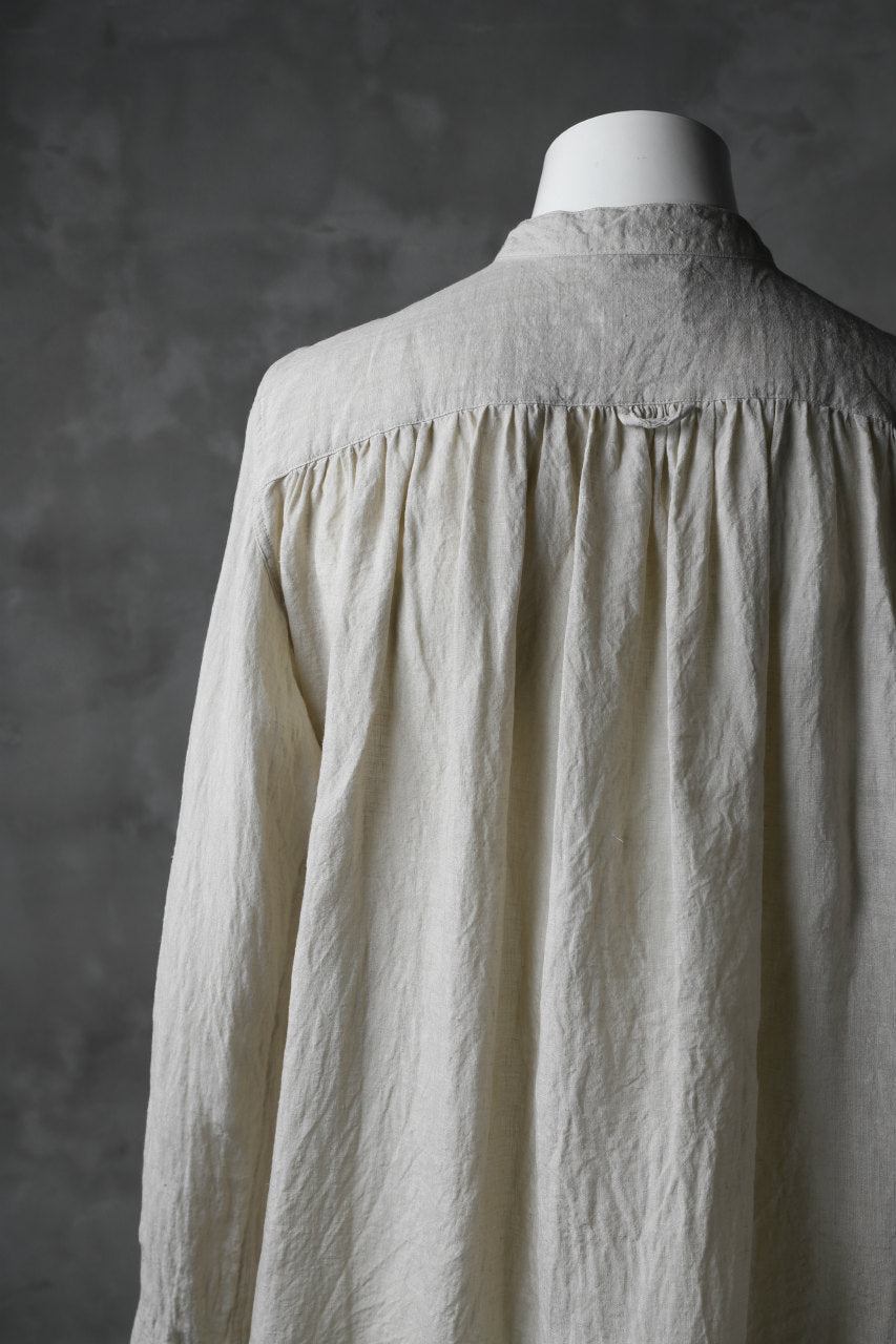 daska "vincent" painter-smock shirt / light linen (ECRU)