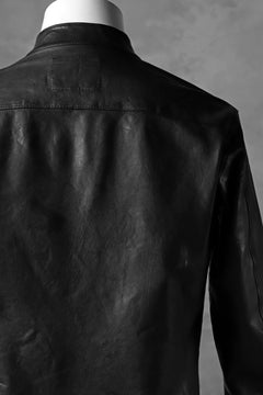 Load image into Gallery viewer, ISAMU KATAYAMA BACKLASH exclusive LEATHER SHIRT / ITALY SHOULDER 0.6mm (BLACK)
