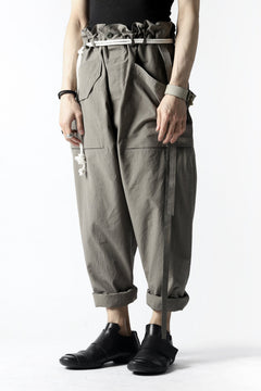 画像をギャラリービューアに読み込む, ISAMU KATAYAMA BACKLASH WIDE TAPERED PANTS / SALT SHRINKAGE TYPEWRITER CLOTH