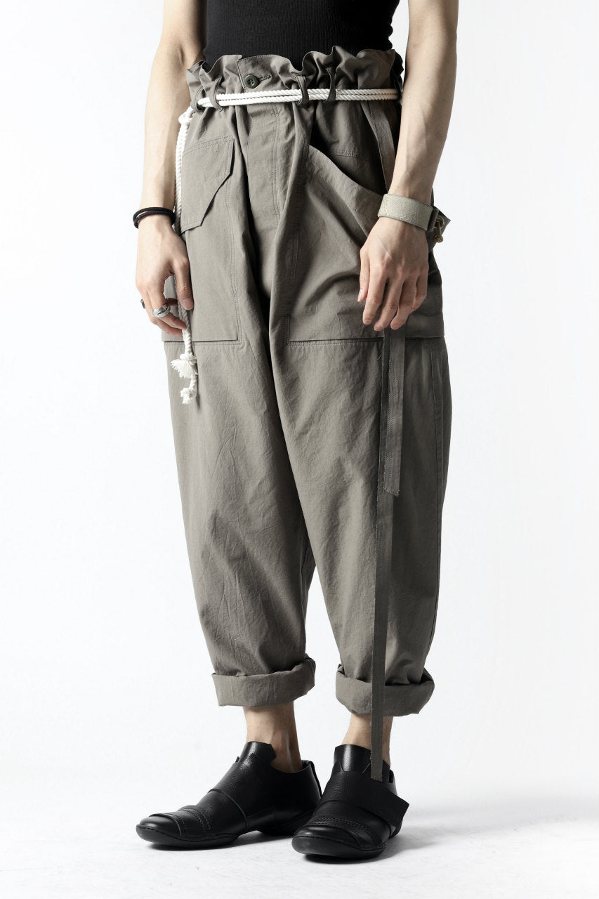 画像をギャラリービューアに読み込む, ISAMU KATAYAMA BACKLASH WIDE TAPERED PANTS / SALT SHRINKAGE TYPEWRITER CLOTH