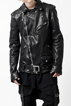 画像をギャラリービューアに読み込む, ISAMU KATAYAMA BACKLASH DOUBLE BREASTED JACKET / DOUBLE-SHOULDER OBJECT DYED (BLACK)