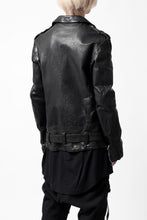 画像をギャラリービューアに読み込む, ISAMU KATAYAMA BACKLASH DOUBLE BREASTED JACKET / DOUBLE-SHOULDER OBJECT DYED (BLACK)