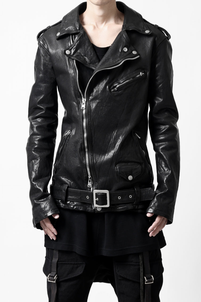 画像をギャラリービューアに読み込む, ISAMU KATAYAMA BACKLASH DOUBLE BREASTED JACKET / DOUBLE-SHOULDER OBJECT DYED (BLACK)