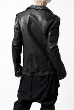 画像をギャラリービューアに読み込む, ISAMU KATAYAMA BACKLASH DOUBLE BREASTED JACKET / DOUBLE-SHOULDER OBJECT DYED (BLACK)