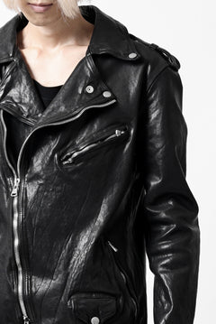画像をギャラリービューアに読み込む, ISAMU KATAYAMA BACKLASH DOUBLE BREASTED JACKET / DOUBLE-SHOULDER OBJECT DYED (BLACK)
