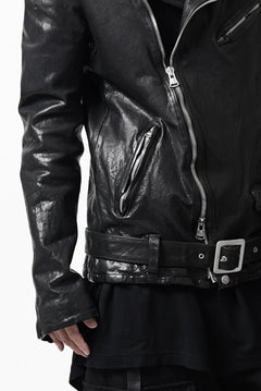 画像をギャラリービューアに読み込む, ISAMU KATAYAMA BACKLASH DOUBLE BREASTED JACKET / DOUBLE-SHOULDER OBJECT DYED (BLACK)