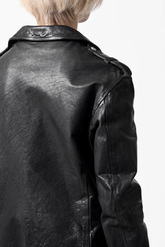 画像をギャラリービューアに読み込む, ISAMU KATAYAMA BACKLASH DOUBLE BREASTED JACKET / DOUBLE-SHOULDER OBJECT DYED (BLACK)
