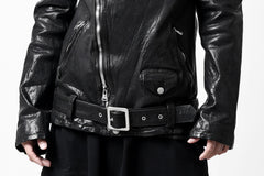 画像をギャラリービューアに読み込む, ISAMU KATAYAMA BACKLASH DOUBLE BREASTED JACKET / DOUBLE-SHOULDER OBJECT DYED (BLACK)