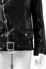 Load image into Gallery viewer, ISAMU KATAYAMA BACKLASH DOUBLE BREASTED JACKET / DOUBLE-SHOULDER OBJECT DYED (BLACK)