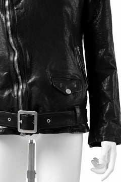 Load image into Gallery viewer, ISAMU KATAYAMA BACKLASH DOUBLE BREASTED JACKET / DOUBLE-SHOULDER OBJECT DYED (BLACK)