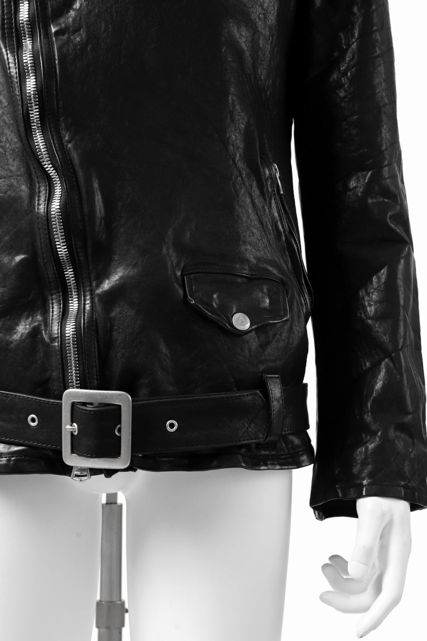 Load image into Gallery viewer, ISAMU KATAYAMA BACKLASH DOUBLE BREASTED JACKET / DOUBLE-SHOULDER OBJECT DYED (BLACK)
