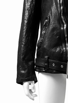 Load image into Gallery viewer, ISAMU KATAYAMA BACKLASH DOUBLE BREASTED JACKET / DOUBLE-SHOULDER OBJECT DYED (BLACK)