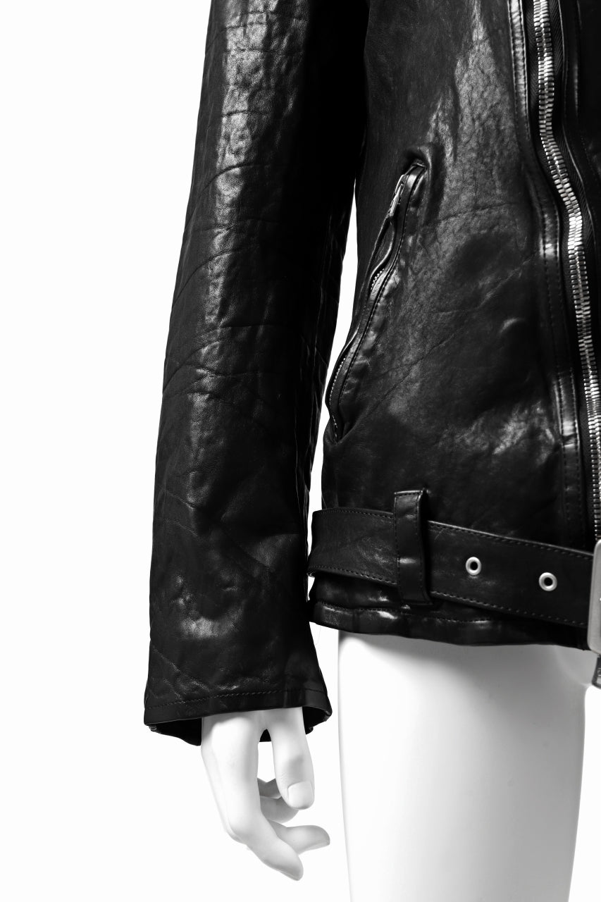 Load image into Gallery viewer, ISAMU KATAYAMA BACKLASH DOUBLE BREASTED JACKET / DOUBLE-SHOULDER OBJECT DYED (BLACK)