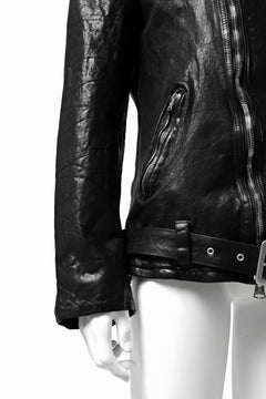 Load image into Gallery viewer, ISAMU KATAYAMA BACKLASH DOUBLE BREASTED JACKET / DOUBLE-SHOULDER OBJECT DYED (BLACK)