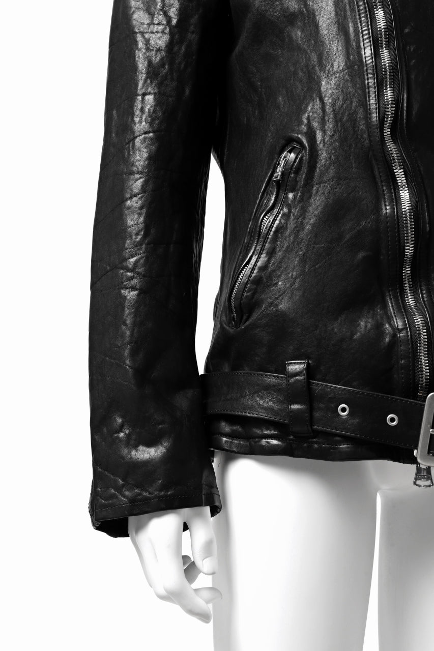 Load image into Gallery viewer, ISAMU KATAYAMA BACKLASH DOUBLE BREASTED JACKET / DOUBLE-SHOULDER OBJECT DYED (BLACK)