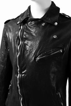 Load image into Gallery viewer, ISAMU KATAYAMA BACKLASH DOUBLE BREASTED JACKET / DOUBLE-SHOULDER OBJECT DYED (BLACK)
