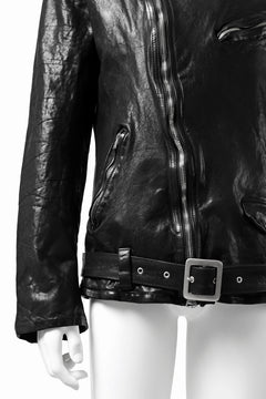 Load image into Gallery viewer, ISAMU KATAYAMA BACKLASH DOUBLE BREASTED JACKET / DOUBLE-SHOULDER OBJECT DYED (BLACK)