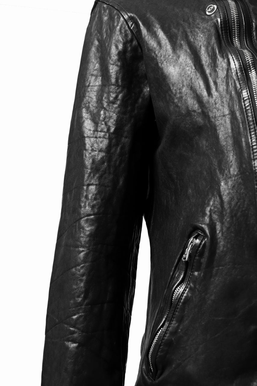 Load image into Gallery viewer, ISAMU KATAYAMA BACKLASH DOUBLE BREASTED JACKET / DOUBLE-SHOULDER OBJECT DYED (BLACK)