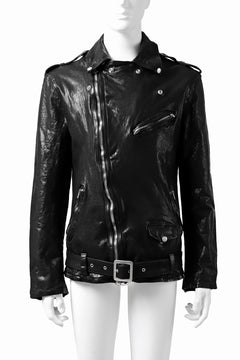 Load image into Gallery viewer, ISAMU KATAYAMA BACKLASH DOUBLE BREASTED JACKET / DOUBLE-SHOULDER OBJECT DYED (BLACK)
