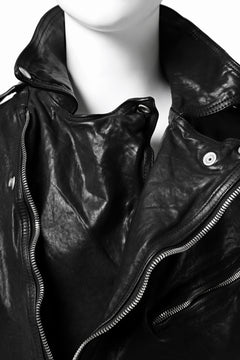 Load image into Gallery viewer, ISAMU KATAYAMA BACKLASH DOUBLE BREASTED JACKET / DOUBLE-SHOULDER OBJECT DYED (BLACK)