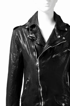 Load image into Gallery viewer, ISAMU KATAYAMA BACKLASH DOUBLE BREASTED JACKET / DOUBLE-SHOULDER OBJECT DYED (BLACK)