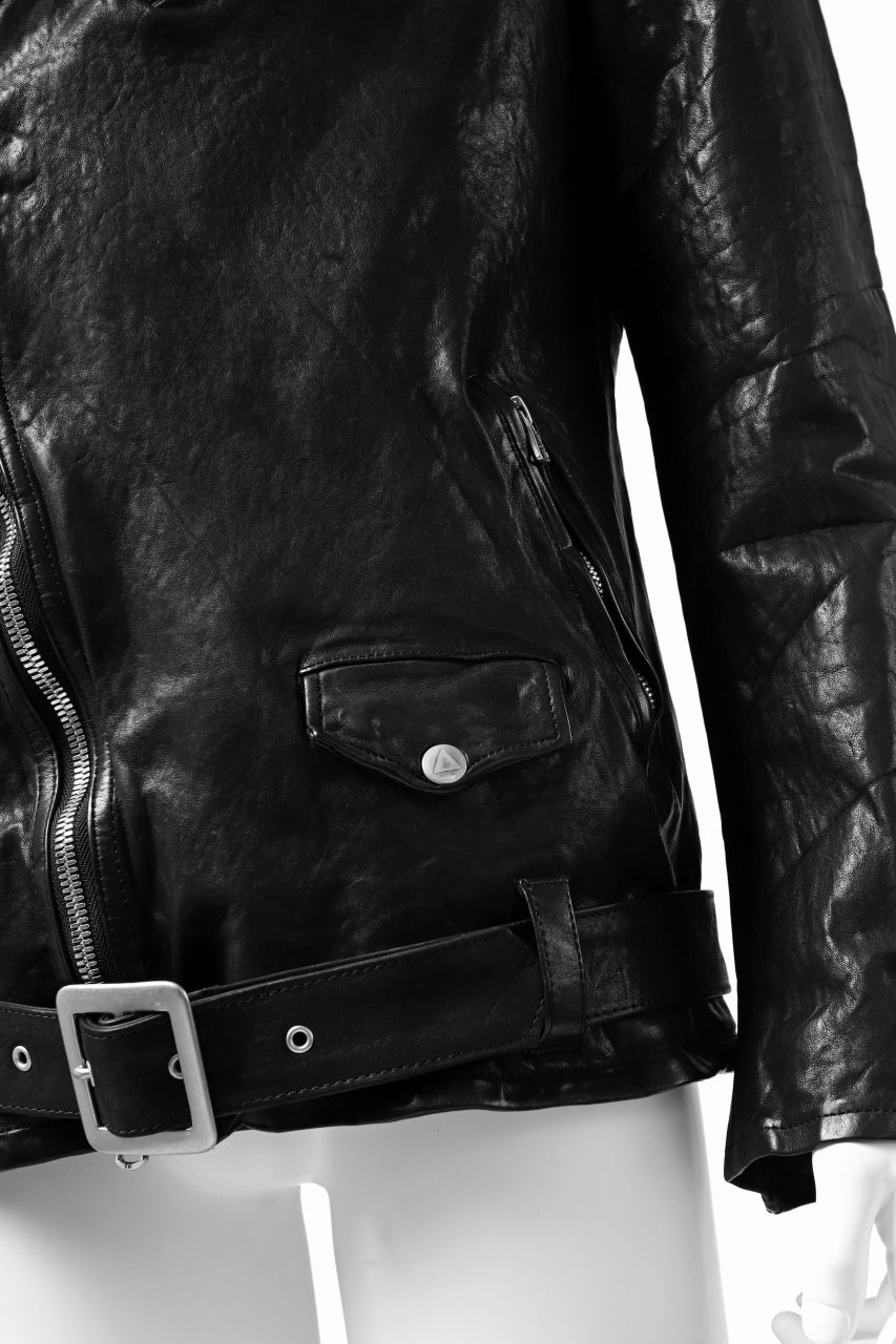 Load image into Gallery viewer, ISAMU KATAYAMA BACKLASH DOUBLE BREASTED JACKET / DOUBLE-SHOULDER OBJECT DYED (BLACK)