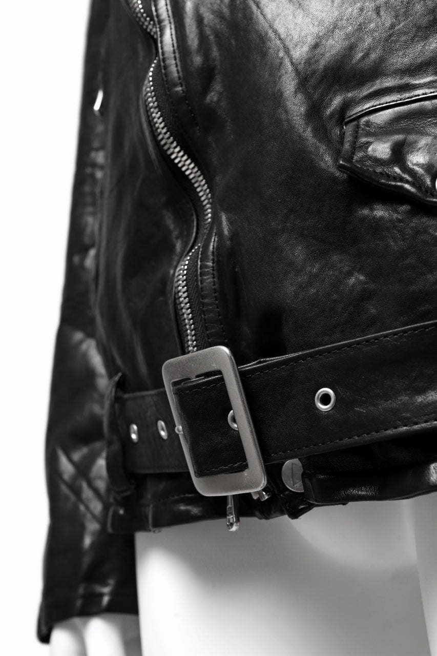 Load image into Gallery viewer, ISAMU KATAYAMA BACKLASH DOUBLE BREASTED JACKET / DOUBLE-SHOULDER OBJECT DYED (BLACK)