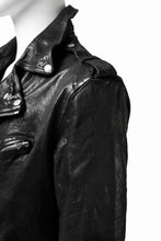 Load image into Gallery viewer, ISAMU KATAYAMA BACKLASH DOUBLE BREASTED JACKET / DOUBLE-SHOULDER OBJECT DYED (BLACK)