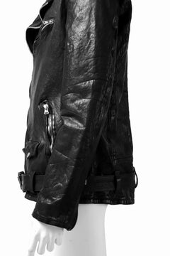 Load image into Gallery viewer, ISAMU KATAYAMA BACKLASH DOUBLE BREASTED JACKET / DOUBLE-SHOULDER OBJECT DYED (BLACK)