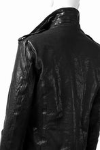 Load image into Gallery viewer, ISAMU KATAYAMA BACKLASH DOUBLE BREASTED JACKET / DOUBLE-SHOULDER OBJECT DYED (BLACK)