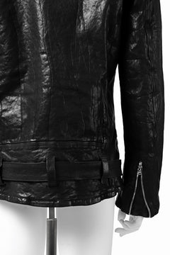 Load image into Gallery viewer, ISAMU KATAYAMA BACKLASH DOUBLE BREASTED JACKET / DOUBLE-SHOULDER OBJECT DYED (BLACK)