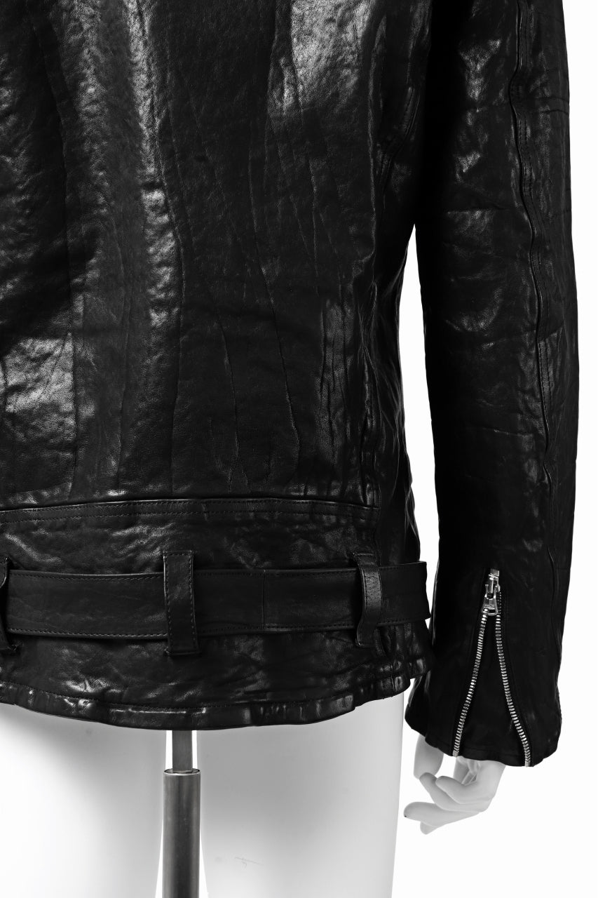 Load image into Gallery viewer, ISAMU KATAYAMA BACKLASH DOUBLE BREASTED JACKET / DOUBLE-SHOULDER OBJECT DYED (BLACK)